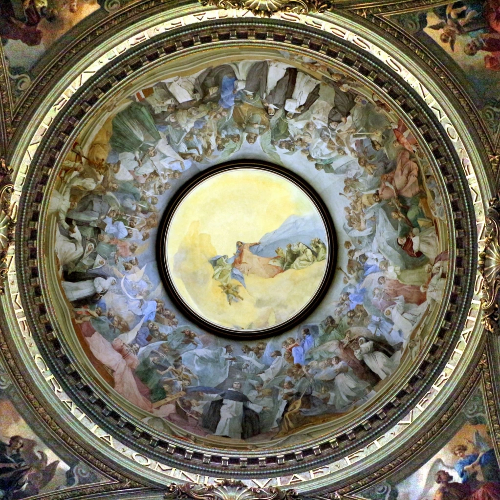 23-Angelo Landi-Il sogno di San Domenico - Santuario della Madonna di Pompei, la cupola 